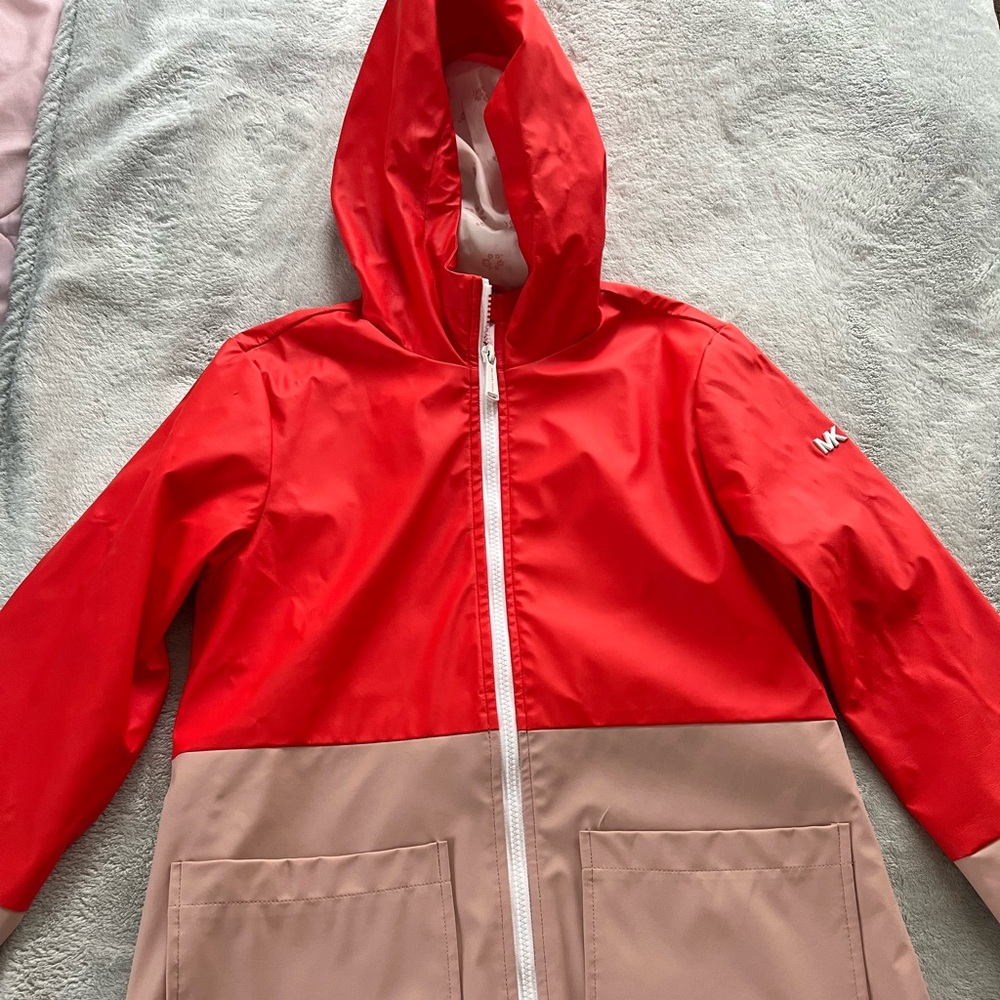multi color kids micheal kors rain coat